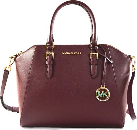 michael kors ciara tote merlot|Amazon.com: Merlot Michael Kors Handbags.